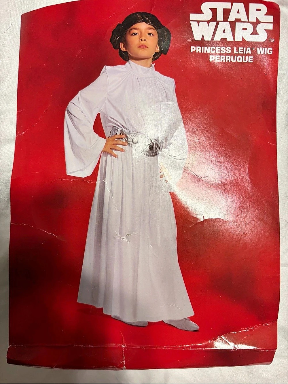 Disney Princess Leia Wig Star Wars Cosplay Halloween Costume Kids One Size